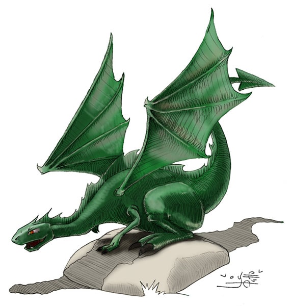 Ilustración Infantil dragón | Pablo Uría Ilustrador