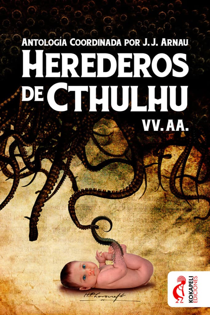 IlustraciÃ³n portada - Herederos de Chtulhu - Kokapeli Ediciones | Pablo UrÃ­a Ilustrador