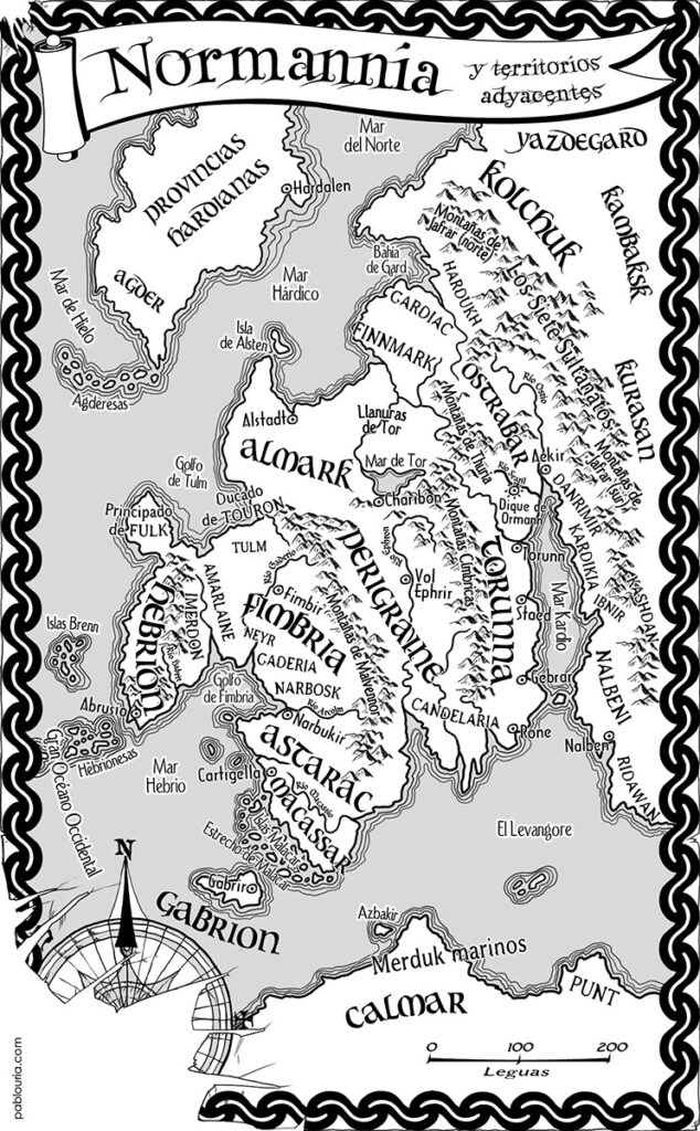 Mapa Monarquias de Dios - Alamut - Pablo Uria Ilustrador