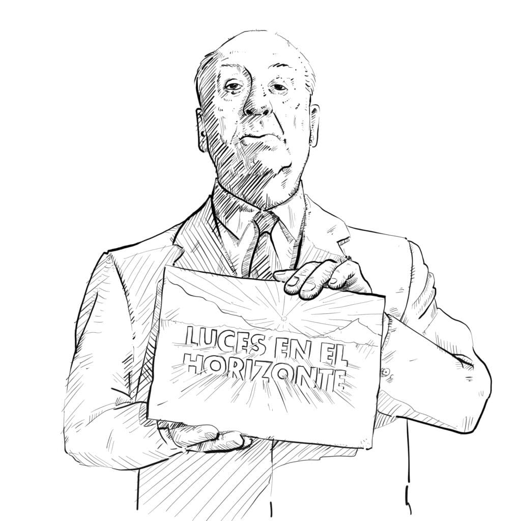 IlustraciÃ³n de Alfred Hitchcock - Pablo UrÃ­a Ilustrador