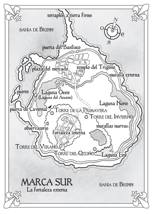 Mapa de novela - Frontera Sombras - Pablo Uria ilustrador de mapas