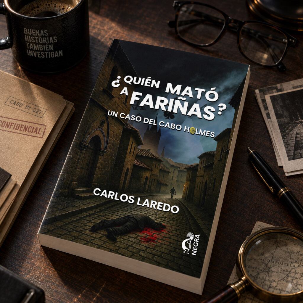 Ilustracion de portada para Quien mato a Farinas Cabo Homes 12 Pablo Uria Ilustrador editorial