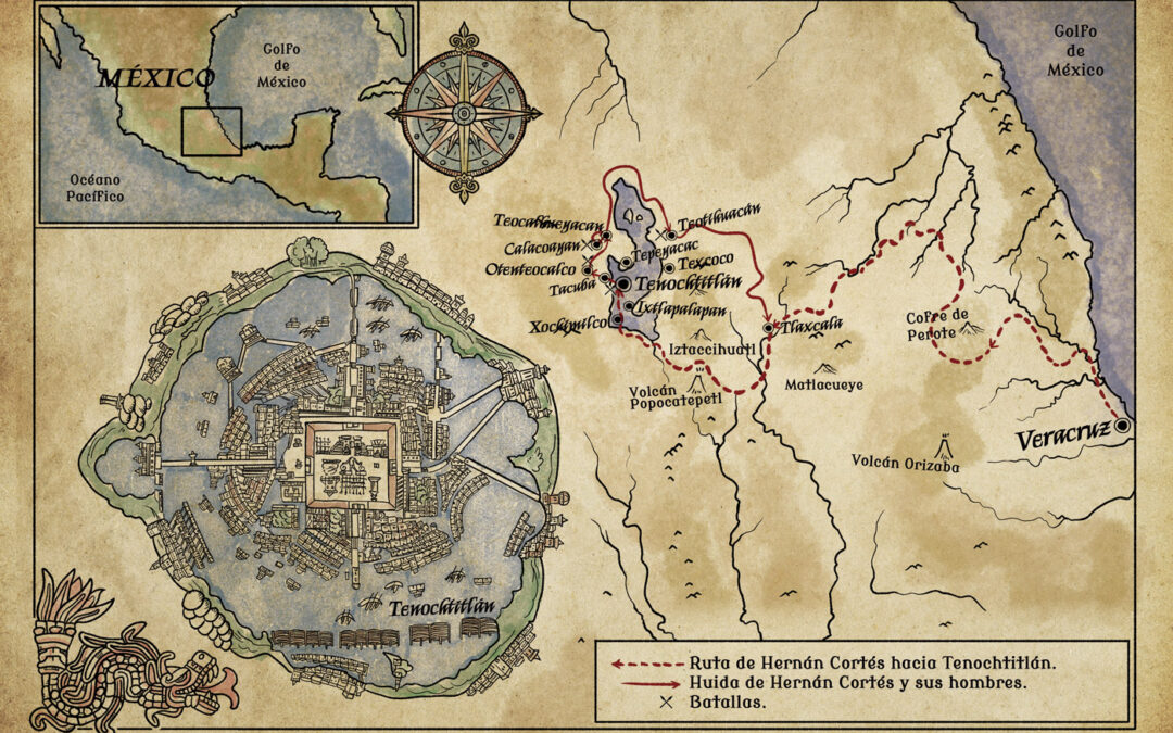 Ilustración de Mapa de El Sueño de la Serpiente