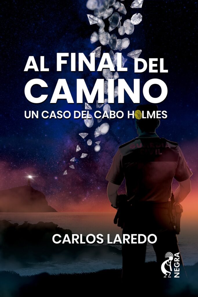 Ilustración de cubierta para la novela Al final del camino.