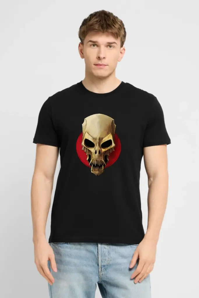 Ilustracion de calavera de vampiro para camisetas de terror Pablo Uria Ilustrador 3 Pablo Uria Ilustrador editorial