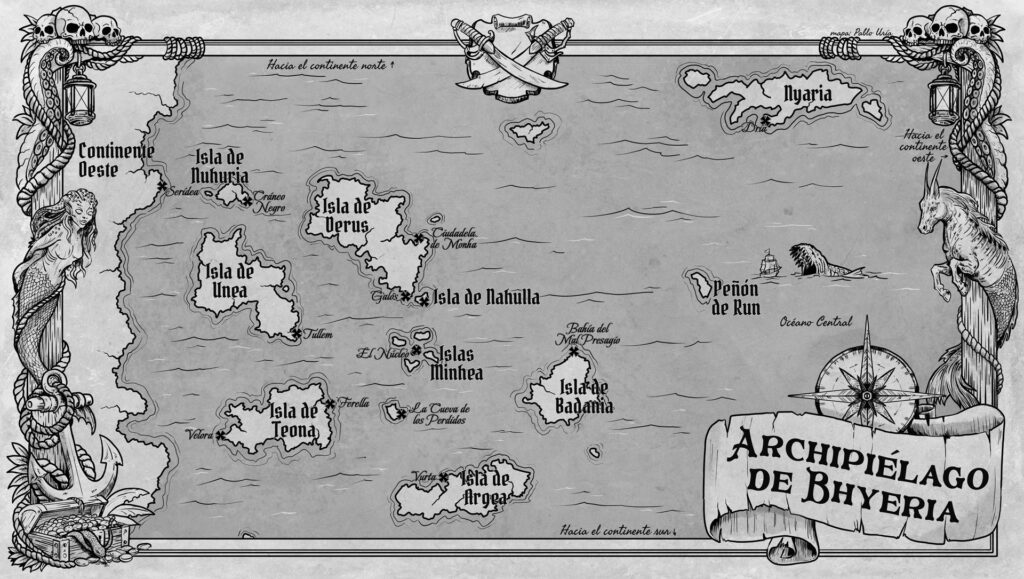 Mapa-ilustrado-de-La-profecía-olvidada-de-Niloa-Gray-Pablo Uria Ilustrador